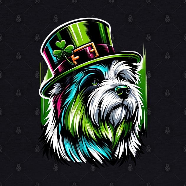 Polish Lowland Sheepdog in Saint Patrick's Day Spirit by ArtRUs